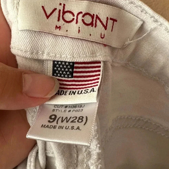 White super stretchy jeans size 9 - Picture 3 of 4